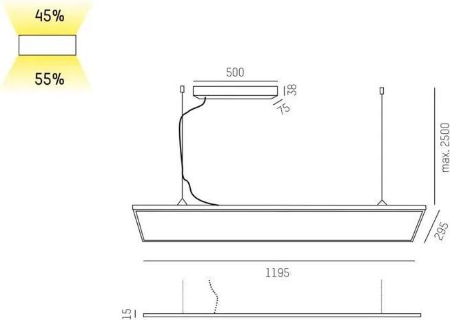Image du produit Molto Luce RUBE PDI Pendelleuchte (3500 lm)