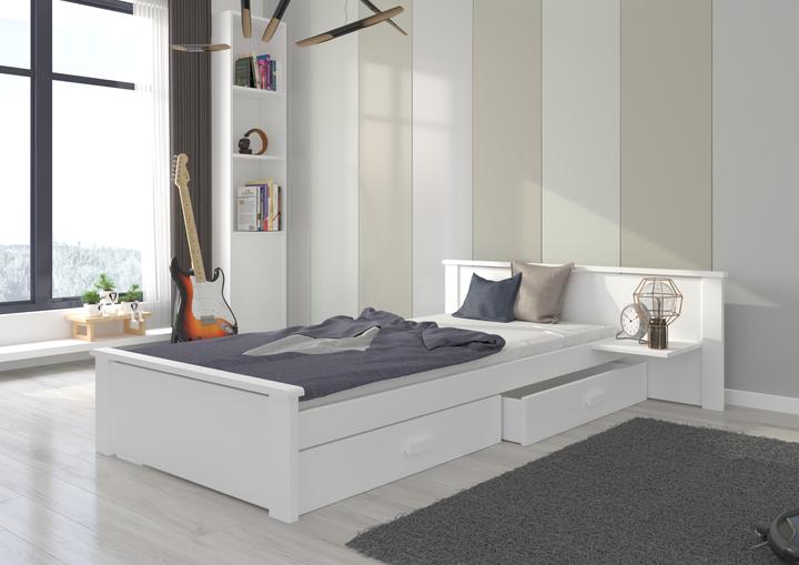 Produktbild ADRK Furniture Bett ALDEX SHELF 180x80