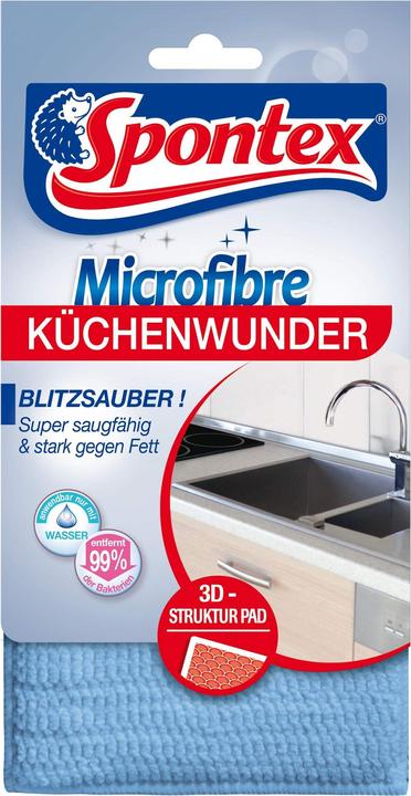 Immagine prodotto Spontex Tappetino 3D miracoloso per la cucina in microfibra con anima in spugna (1 pz.)