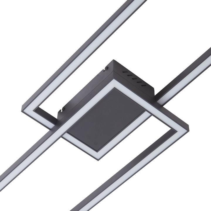 Actual product image Lucande Tjado LED ceiling lamp rectangle 2fl 120cm (1250 lm)