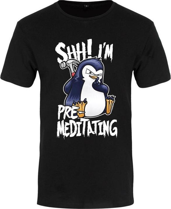 Image du produit Psycho Penguin Chut! Je suis PreMeditating TShirt (S)