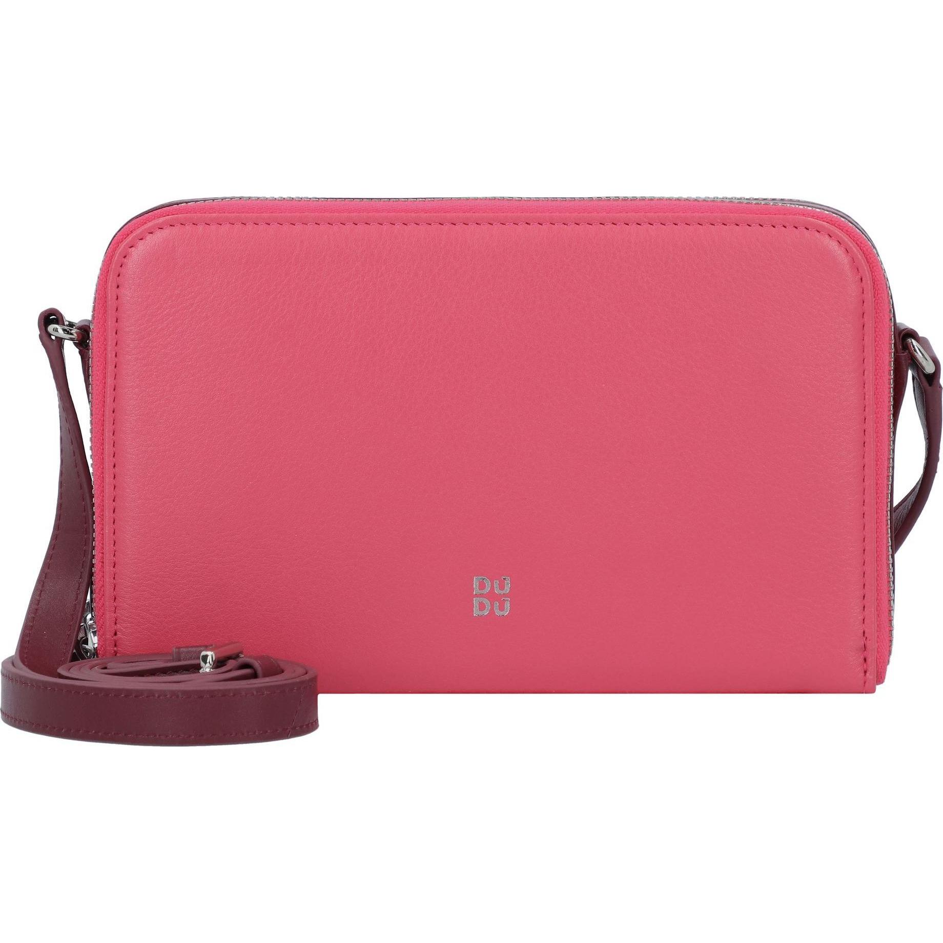Dudu, Handtasche, Umhängetasche Leder 19 cm, Rosa