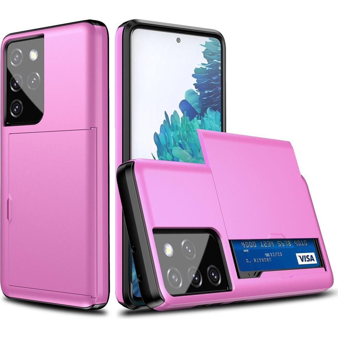 König Design Hülle Handy Schutz für Samsung Galaxy S21 Ultra Case Cover Tasche Etuis Rosa Neu (Samsung Galaxy S21 Ultra)...