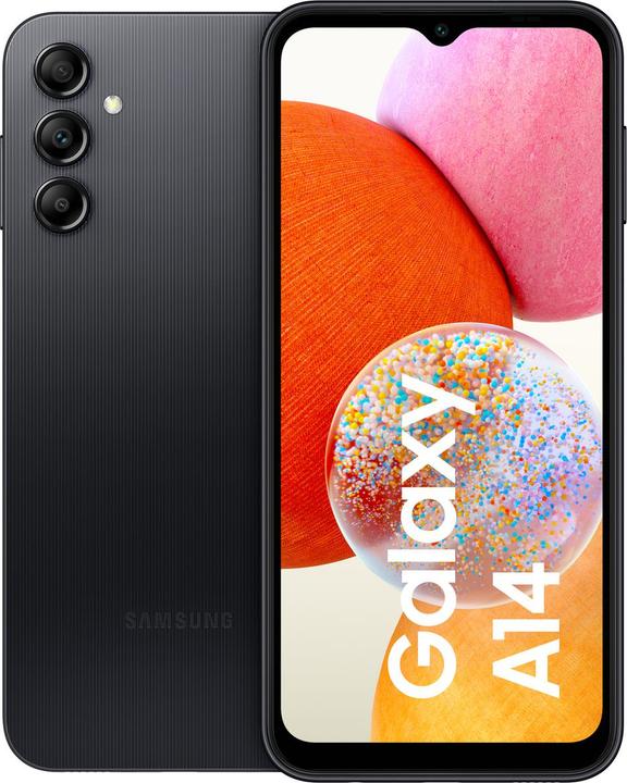 Productafbeelding Samsung Galaxy A14 LTE (128 GB, Black, 6.60", Hybride dubbele SIM, 4G)