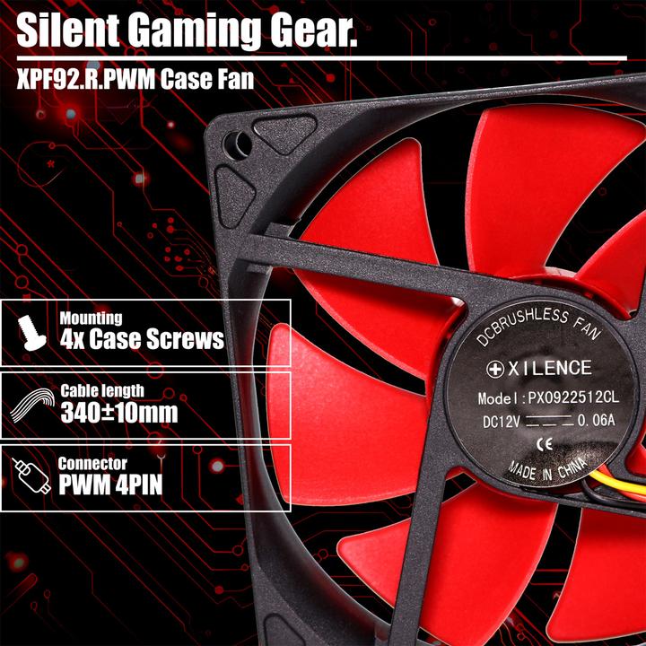 Actual product image Xilence Performance C Series XPF92.R.PWM (92 mm, 1 x)