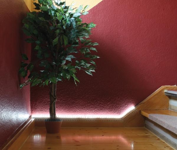 Actual product image Jamara LED Strip 5m 3528 60LED Indoor red 60 LED/m, self-adhesive (Red, 500 cm, Indoor)