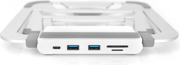 Immagine prodotto Digitus Supporto variabile per notebook con docking station USB-C™ integrata, 8 porte (USB-C, 8 porte)