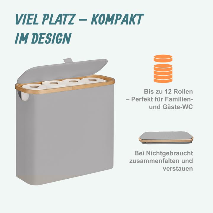 Actual product image Relaxdays Toilet roll storage