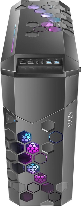 Immagine prodotto Azza Go Fulltower ATX Storm 6000B ARGB(Win-Glass,4xRGB)2xUSB (ATX, E-ATX, mATX)