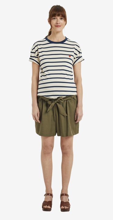 Actual product image Vertbaudet Umstands-Shorts aus Lyocell mit Einsatz am Bauch (46)