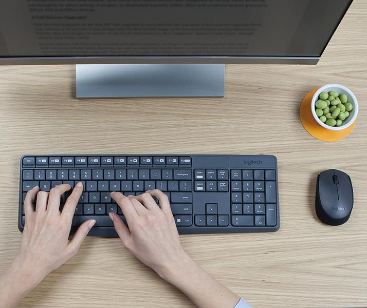Produktbild Logitech Set MK235 (Eng. Int., Kabellos)