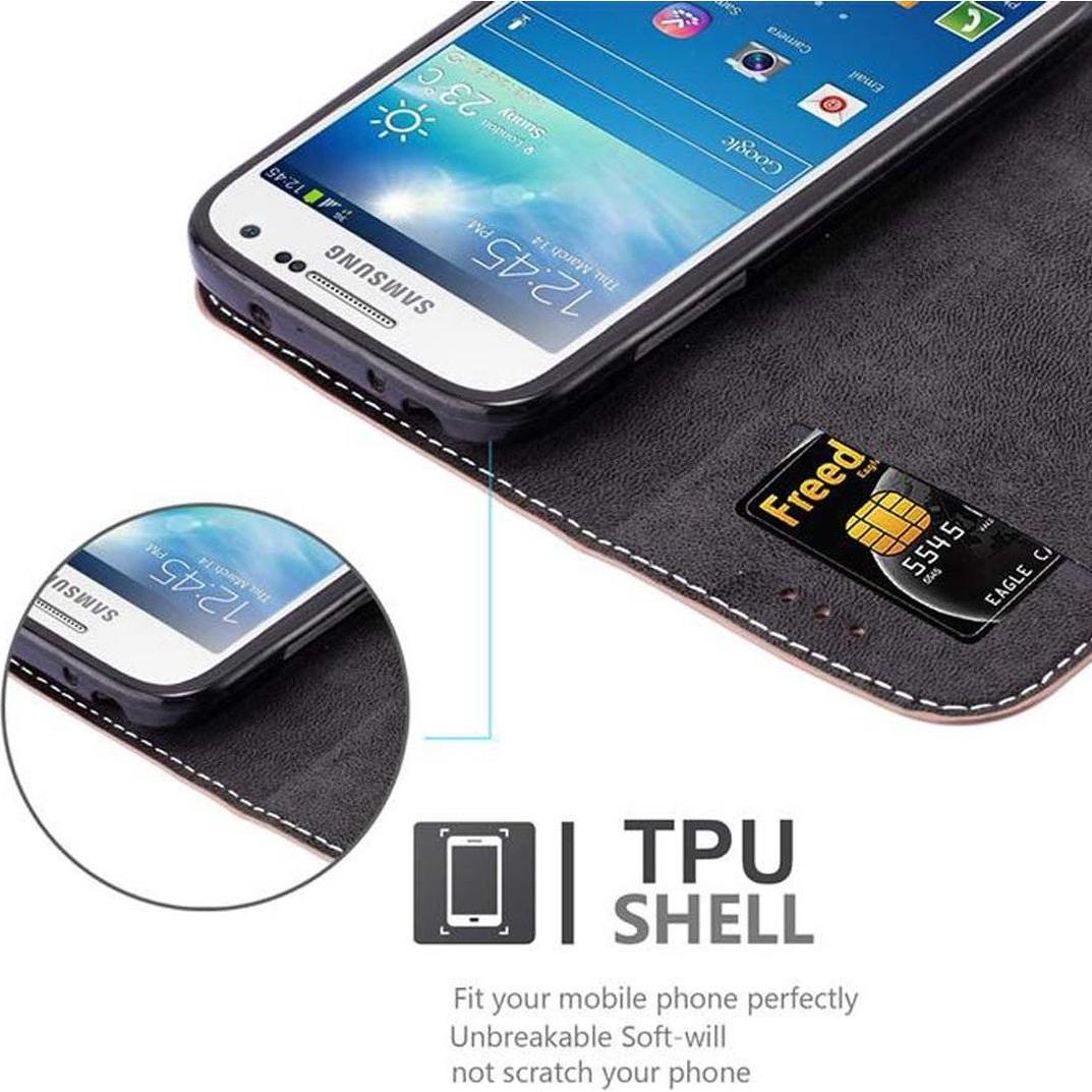 Thumbnail - Cadorabo Book X-Wallet Cover (Samsung Galaxy S4 mini), Smartphone Hülle, Rosa