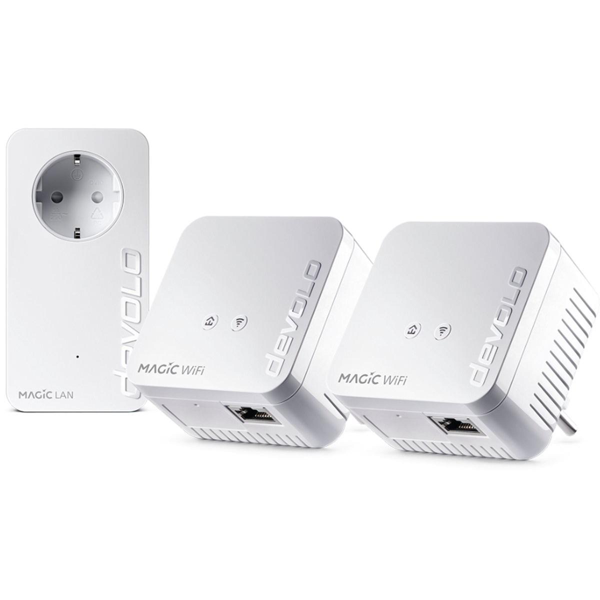 Devolo Magic 1 WiFi mini Multiroom Kit - NL (7004) (1200 Mbit/s), Powerline, Weiss