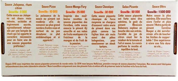 Produktbild Hellicious 6er Geschenkset (6 x 50 ml) - Scharfe Sauce (700 g)