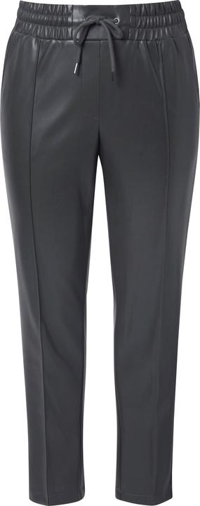 Produktbild Ulla Popken 7/8-Hose, Lederoptik, Biesen, Elastikbund (48)