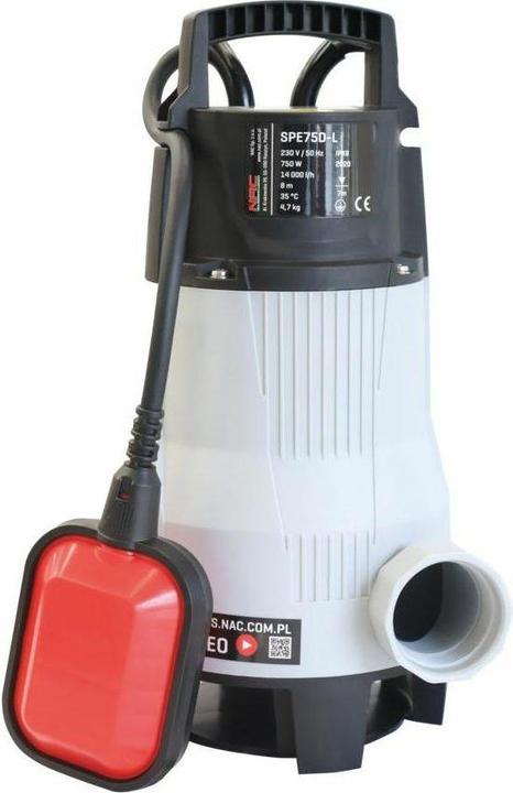 Image du produit NAC POMPE À EAU DIRECTE. 750W SPE75D-L (Pompe à débit)