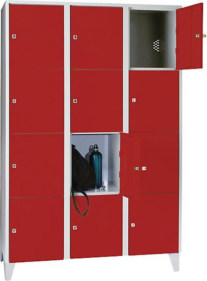 Feuerrot RAL 3000, Lichtgrau RAL 7035