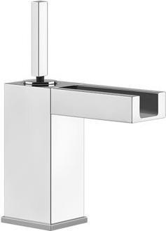 Produktbild Gessi Rettangolo Joystick-Waschtischmischer mit variabler Farb-LED durch Funktion der Wassertemperat