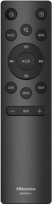 Productafbeelding Hisense HS205G SOUNDBAR HS205G SOUNDBAR (60 W, 2.0 Kanaal)