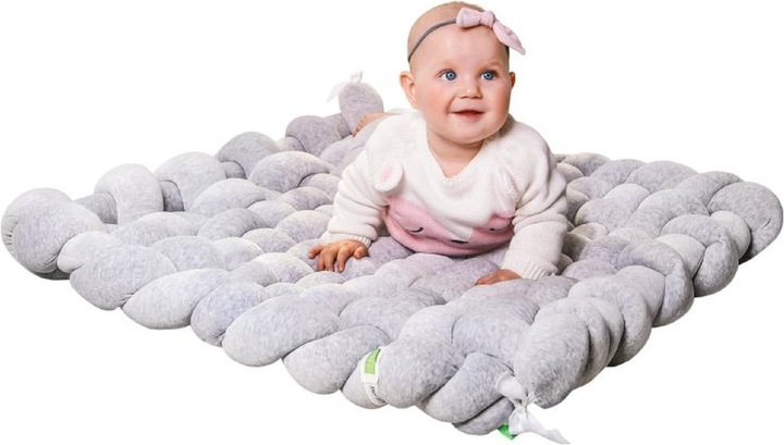 Produktbild Lulando Velour geflochtene Matte (80 x 80 cm)