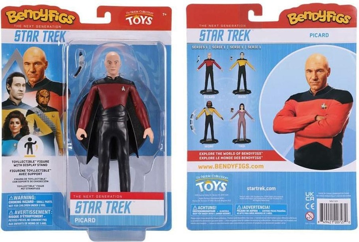 Produktbild Noble Collection Star Trek: The Next Generation figurine flexible Bendyfigs Capt. Picard 19 cm