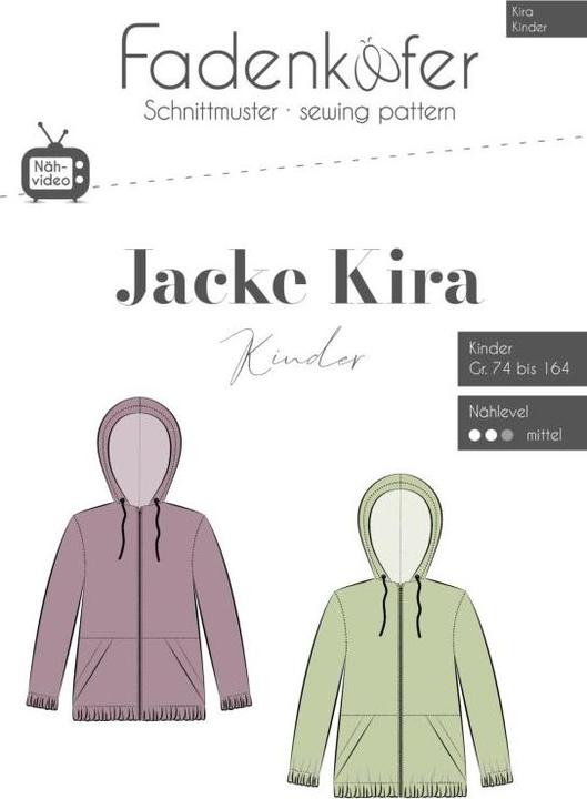Actual product image Fadenkäfer Paper pattern jacket Kira kids