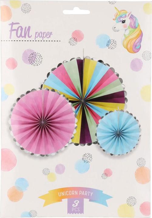 Image du produit Papier éventail, lot de 3