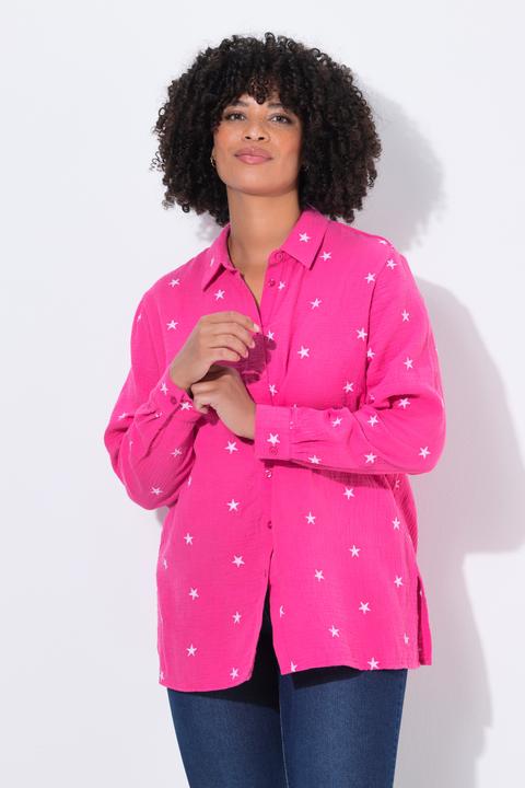 Immagine prodotto Angel of Style Blusa di mussola dal taglio oversize con ricami floreali (44)