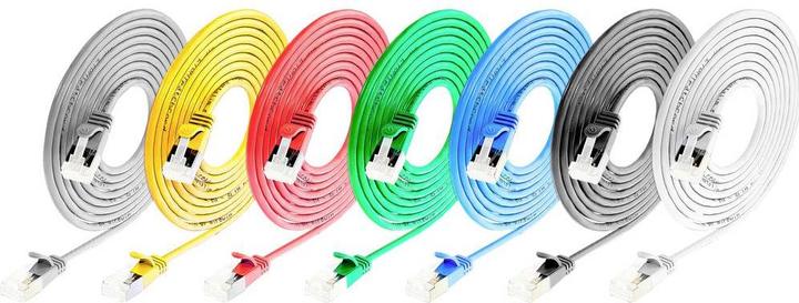 Actual product image Wirewin Slim patch cable: U/FTP, 1.0m, yellow (U/FTP, CAT6a, 1 m)