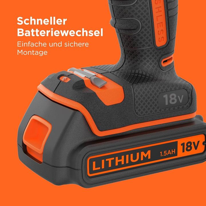 Image du produit Black & Decker BL188KBQW Perceuse à percussion sans fil