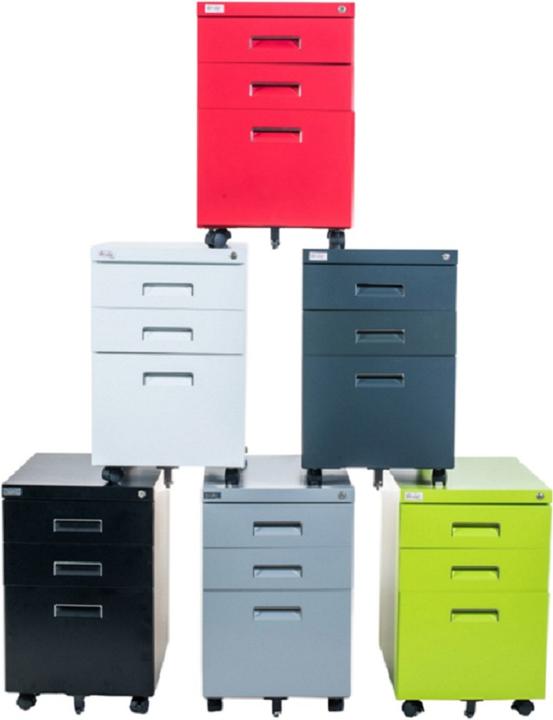 Image du produit Jet-Line Rollcontainer PAUL noir Armoire à roulettes Caisson de bureau knock-down