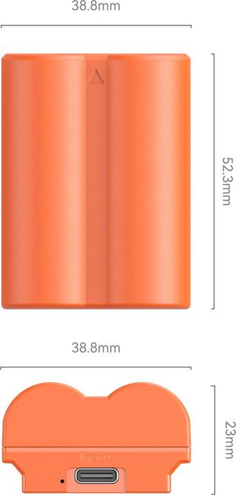 Actual product image SmallRig 4970 NP W235 USB C Rechargeable Camera Battery (Orange) (Camera battery)