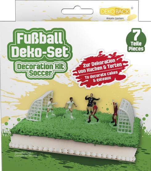 Image du produit Decocino Set de décoration de gâteaux terrain de football (7 x)