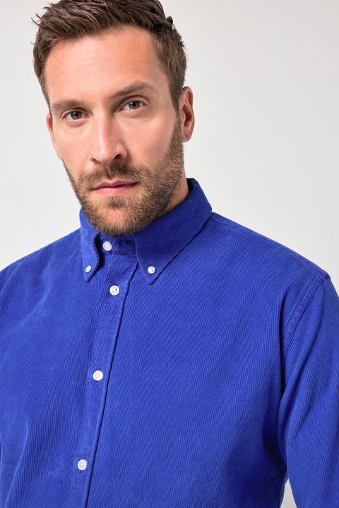 Produktbild JP1880 Cordhemd, Langarm, Buttondown-Kragen, Modern Fit, bis 7 XL (XXL)