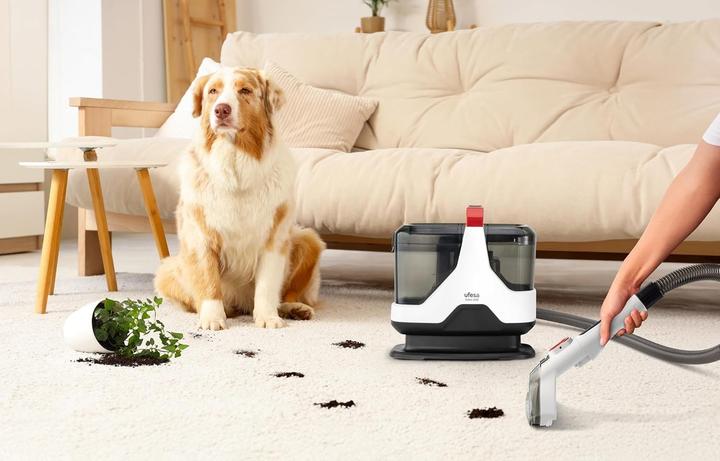 Produktbild Ufesa Staubsauger für Flüssigkeiten und Feststoffe, Teppichreiniger mit 600 W und 15000 KPa Saugkraft (Nass-Trockensauger)