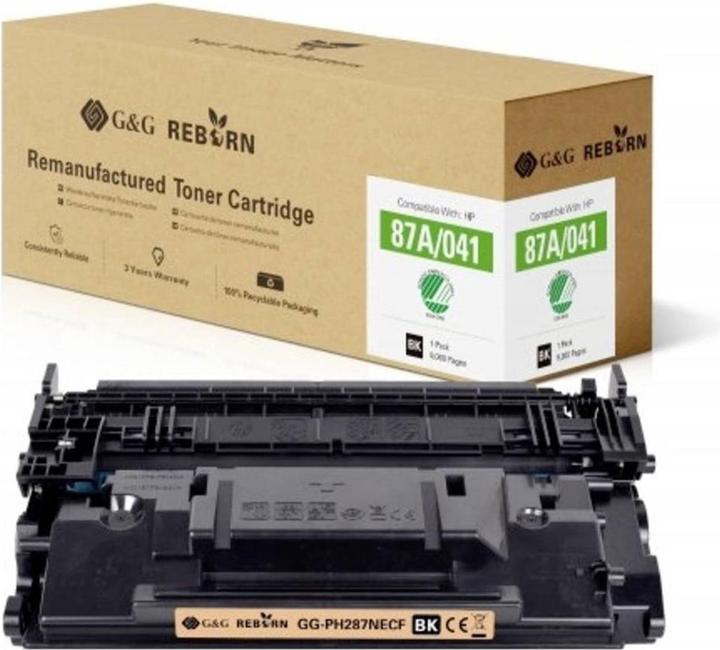 Actual product image G&G Toner replaces HP 87A Compatible Black 9000 pages Reborn remanufactured 2 (FC)