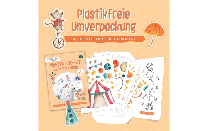 Image du produit Papierdrachen Cirque (2 x 22 x 32 cm)