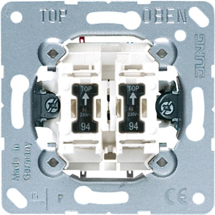 Actual product image JUNG Switch program Wipp control switch 10AX 250V series glow lamps