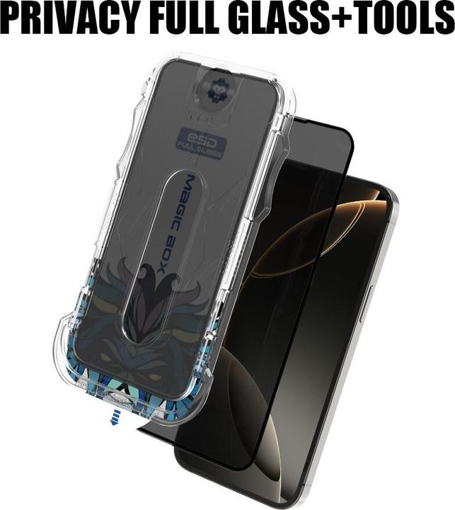 Produktbild Lito Panzerglas Privacy inkl. Installationstool (1 Stk., Apple iPhone 16 Pro Max)