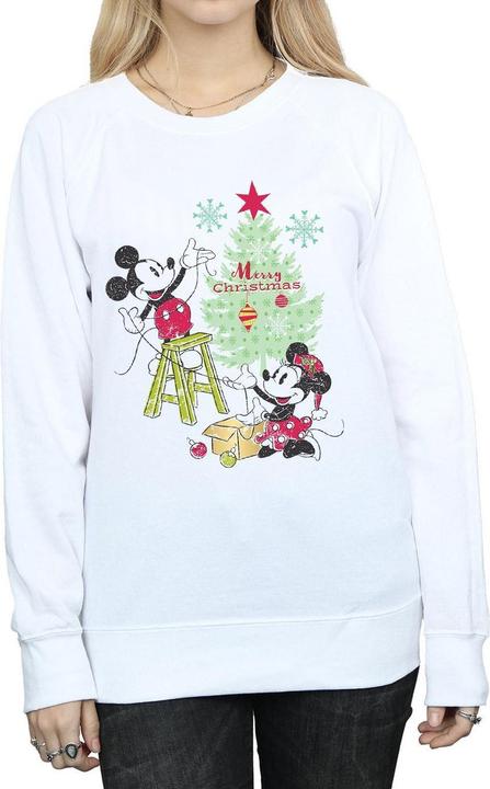 Immagine prodotto Disney Mickey And Minnie Christmas Tree Felpa Donna (M)