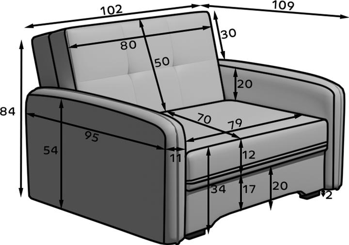 Actual product image ELTAP Laine (1-seater)