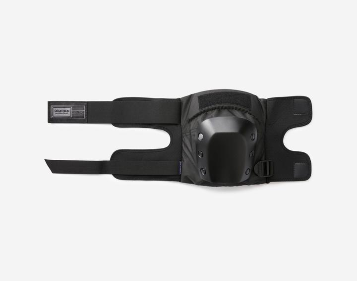 Immagine prodotto Decathlon Set di protezioni da skateboard per adulti a 3 pezzi Pad500 Nero (L, Ginocchiera, Protezioni per i polsi, Protettori gomito, Esemplare unico)
