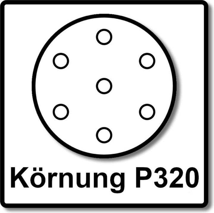 Productafbeelding Makita Schuurpapier met klittenband Ø 125mm korrel 320 ( 50 stuks ) (P320)