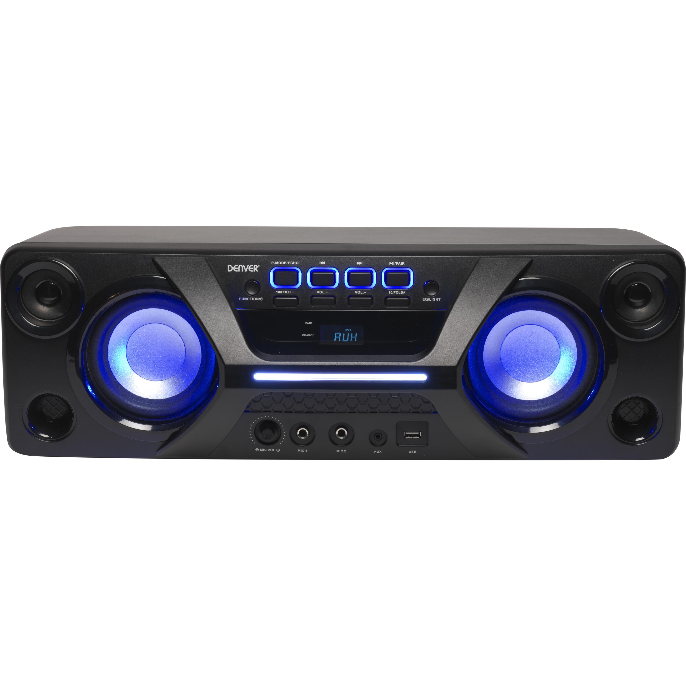 Thumbnail - Denver BTB-410NR (Akkubetrieb), Bluetooth Lautsprecher, Schwarz