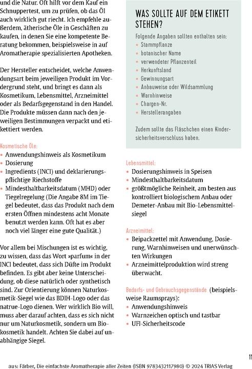 Produktbild Die einfachste Aromatherapie aller Zeiten (Deutsch, Susanna Färber, 2024)