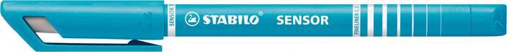 Produktbild STABILO SENSOR F Finliner mit gefederter Spitzer (Türkis, 1 x)
