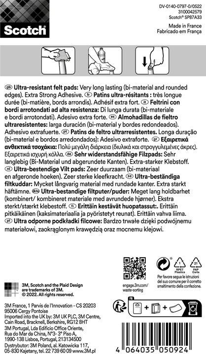 Produktbild Scotch Filzgleiter (Filzgleiter, 16 Stück)