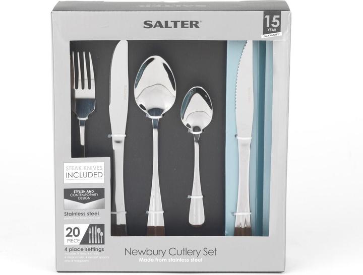 Actual product image Salter BW086282EU7 Newbury Cutlery Set â 20 Piece (20 Piece, Cutlery set)