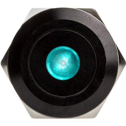 DimasTech Vandalismusschalter/-taster 22mm, Blackline Dot - RGB, Taster + Schalter, Schwarz