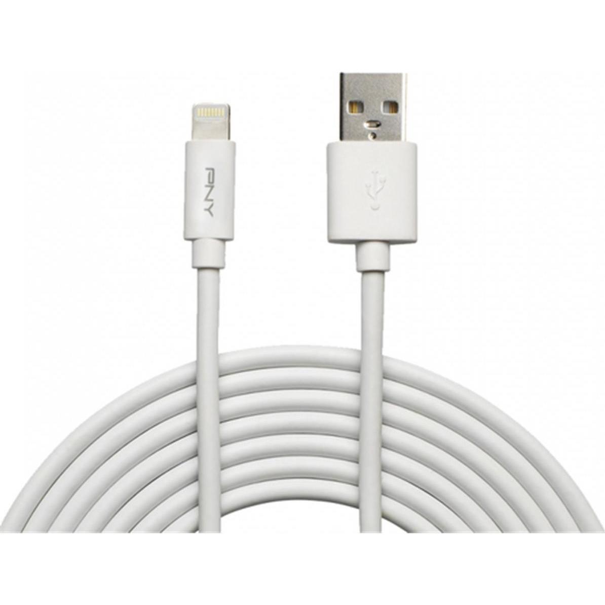 PNY USB — Lightning (3 m, USB 2.0), USB Kabel